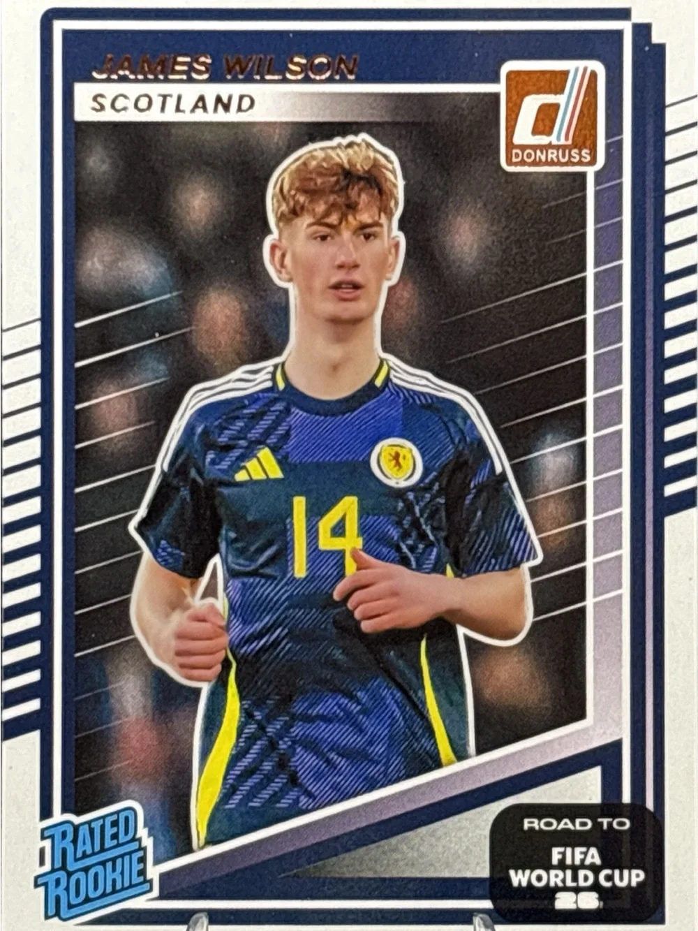 Panini Donruss James Wilson Rated Rookie Scotland Soccer Trading Card